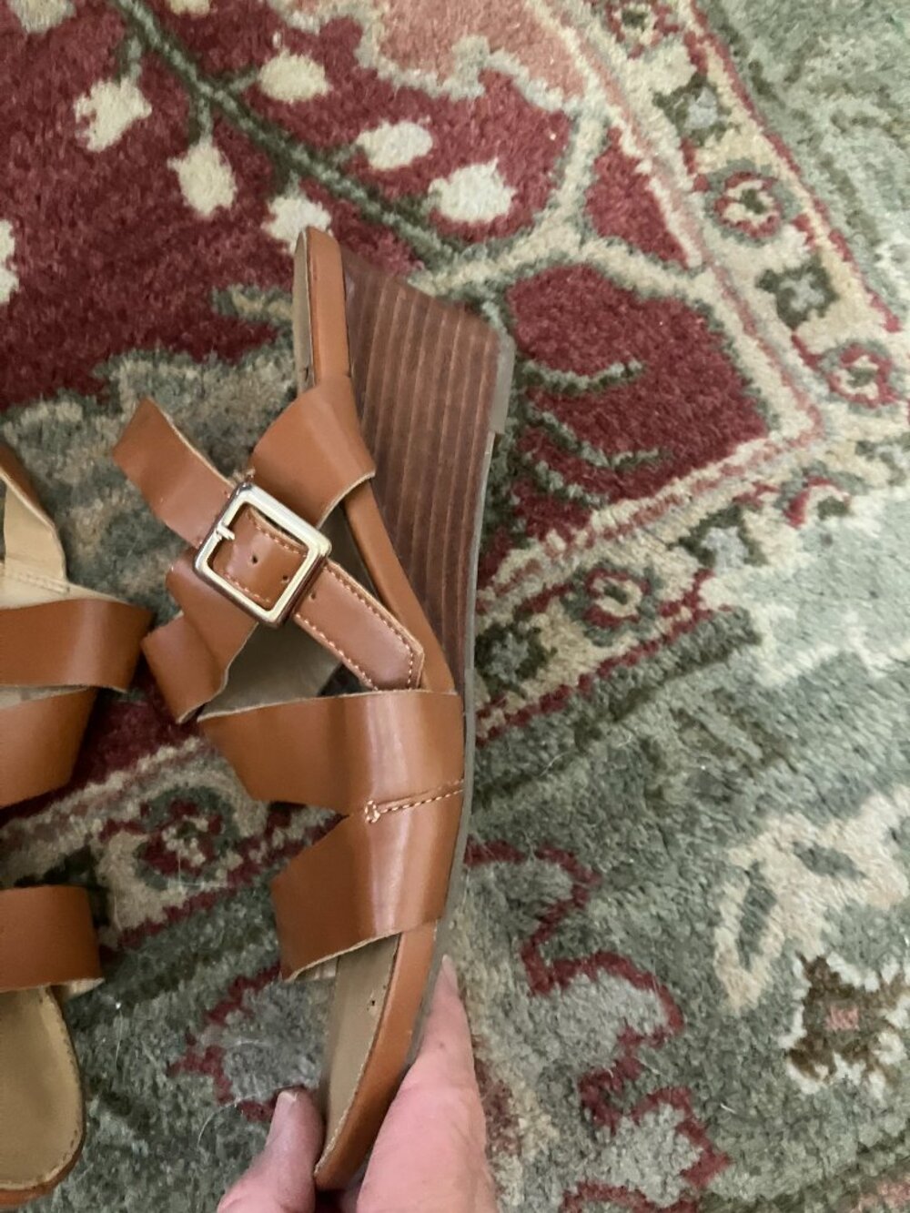 Franco Sarto Brown Sandals Size 8